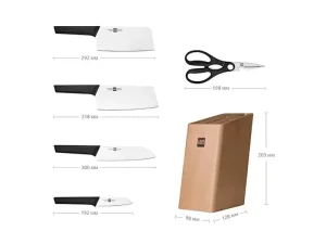 ست 5 تایی چاقو آشپزخانه شیائومی Xiaomi Huo Hou Fire Youth Edition Kitchen Knife Set HU0057