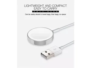 شارژر مغناطیسی اپل واچ سری 1/2/3/4/5 یک متری کوتتسی Coteetci iWatch magnetic charger usb interface CS5162-1000