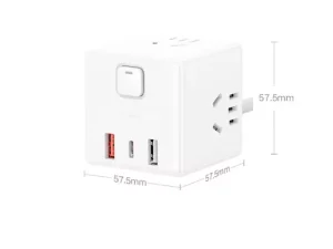 چند راهی 3 سوکت، 2 یو اس بی و 1 تایپ سی شیائومی Xiaomi XMCXB05QMN Power Strip 1Type C 2USB 3 Power Socket