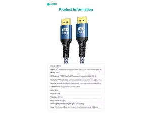 کابل دو سر اچ دی ام آی 1 متری کوتتسی Coteetci dual HDMI video cable 1m 87105