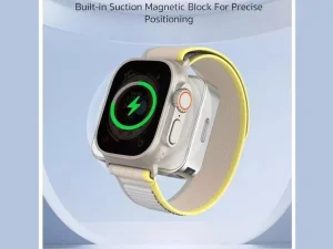 شارژر مغناطیسی اپل واچ سری 1/2/3/4/5 یک متری کوتتسی Coteetci iWatch magnetic charger usb interface CS5162-1000