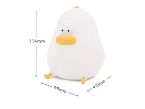 چراغ خواب شارژی فانتری طرح اردک Bxingsftys Silicone Night Duck-shaped Desk Lamp W01