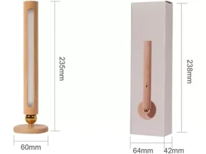 چراغ دیواری سنسور حرکتی قابل شارژ چوبی Auraglow Wooden Rechargeable Motion Sensor Wall Light TAIGA