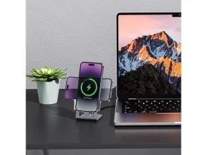 شارژر بی سیم رومیزی 3 آمپر فست انرژیا Energea MagDisc Dock Fast Wireless Charging Stand