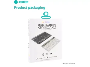 کیبورد بی سیم سه حالته کوتتسی Coteetci Three-mode wireless keyboard 84007