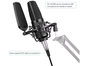 میکروفون دوتایی با سیم بویا BOYA BY-M1DM Omnidirectional Microphone