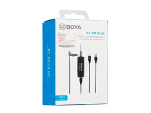 میکروفون با سیم یقه ای بویا BOYA BY-DM10 UC Microphone with Lightning and USB Type-A Cables