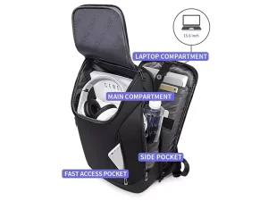 کوله پشتی یو اس بی دار ضد آب لپ تاپ 15.6 اینچ بنج Bange BG-2517 Men Business Backpack