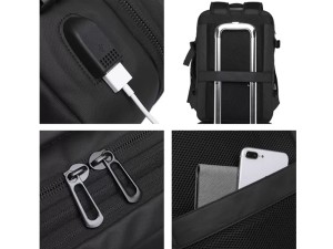 کوله پشتی مسافرتی یو اس بی دار لپ تاپ 15.5 اینچ بنج Laptop Backpack BANGE BG-1908 22L