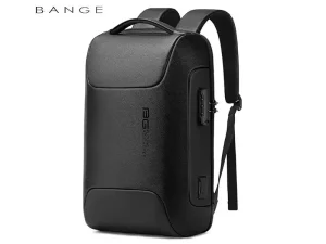 کوله پشتی چرم ضد سرقت لپ تاپ 15.6 اینچ یو اس بی دار بنج Bange BG-6622 Tas Laptop Backpack Kulit Sapi Asli 15.6 Inch