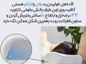 بالشت طبی چند منظوره شیائومی XIAOMI 8H Memory Foam Pillow Cotton Waist Multifunctional K1