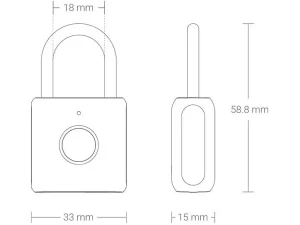 قفل رمزدار دوچرخه رنگین کمانی شیائومی Xiaomi Youpin Lydsto Rainbow Lock Digital Chain Rope Bicycle YM-CHS01