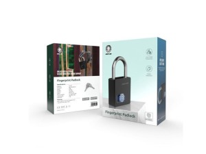 قفل اثر انگشتی گرین لاین Green Lion Fingerprint Padlock GNMINIFPPDLKBK