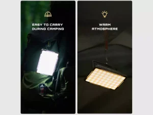 چراغ کمپینگ گرین GN2IN1CLIGHT-R16-RGreen Lion 2 in 1 Camping Light 3000mAh 500lm GN2IN1CLIGHT-R16-R