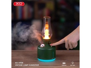 چراغ خواب رومیزی فانتزی طرح چراغ نفتی ایکس او XO HF06 Kerosene Lamp Colorful-styles Atmosphere Night Lamp Humidification Spray