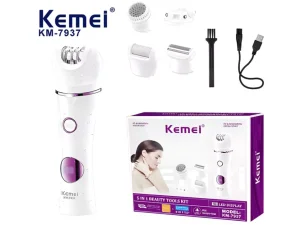 اپیلاتور چندکاره شارژی کیمی Kemei KM-6037 Rechargeable Women Epilator Electric