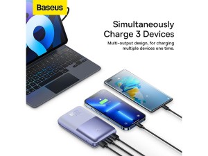 پاوربانک فست شارژ 22.5 وات 20000 بیسوس Baseus Bipow Pro Digital Display Fast Charge Power Bank 20000mAh 22.5W Overseas Edition PPBD040303 PPBD040305