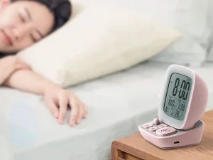 ساعت زنگ‌دار صوتی رومیزی شارژی Small Computer Electronic Alarm Clock GW-8152