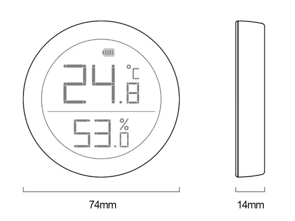 سنسور دما و رطوبت شیائومی Xiaomi Mijia Hygrometer Lite CGDK2 Temperature and Humidity Sensor