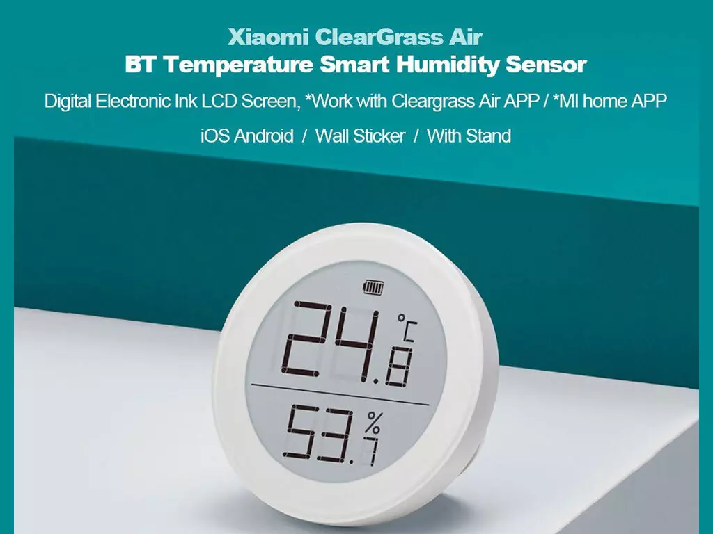 سنسور دما و رطوبت شیائومی Xiaomi Mijia Hygrometer Lite CGDK2 Temperature and Humidity Sensor