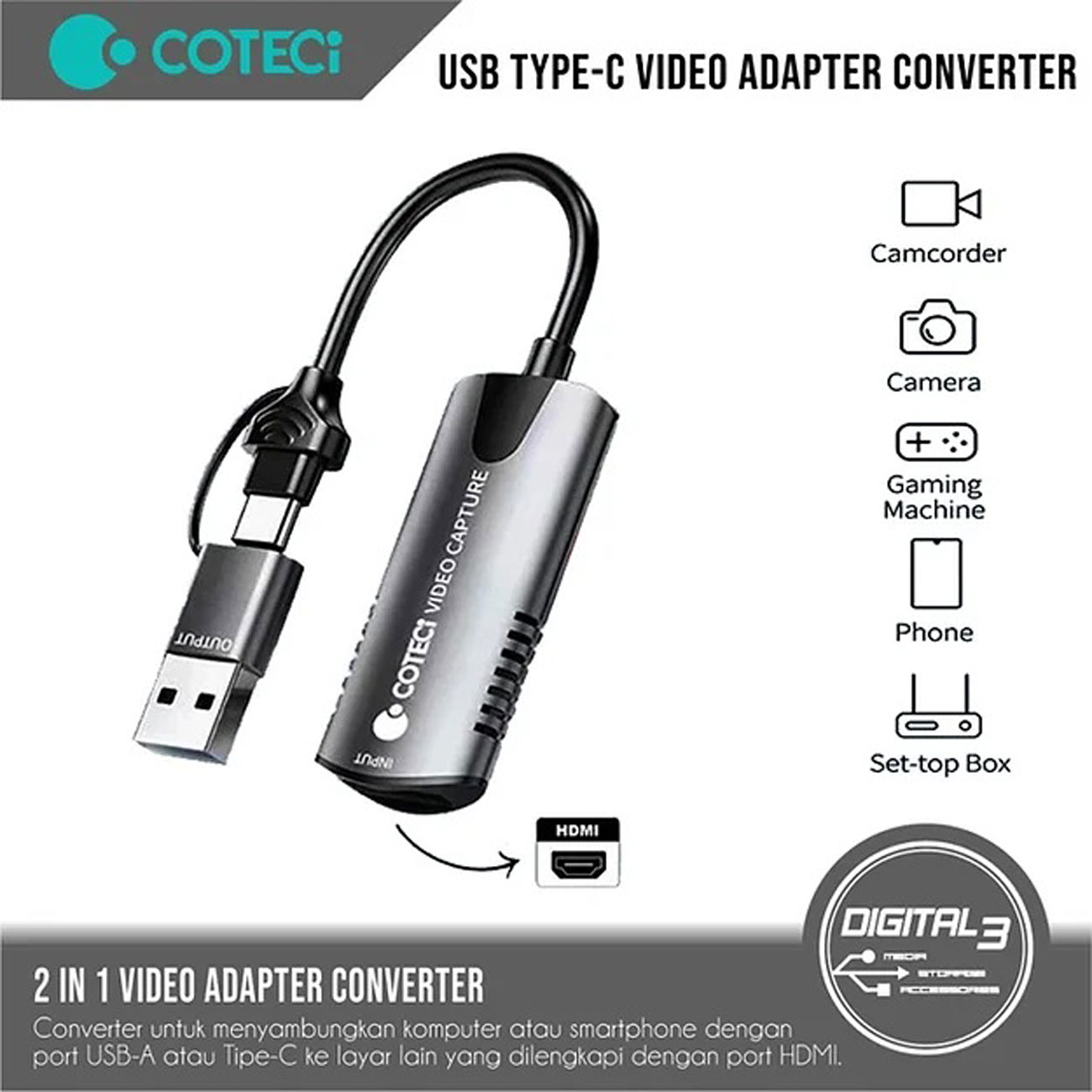 مبدل اوتی‌جی آیفون یواس‌بی به لایتنینگ ارلدام EARLDOM ET-OT81 OTG adapter 8 Pin