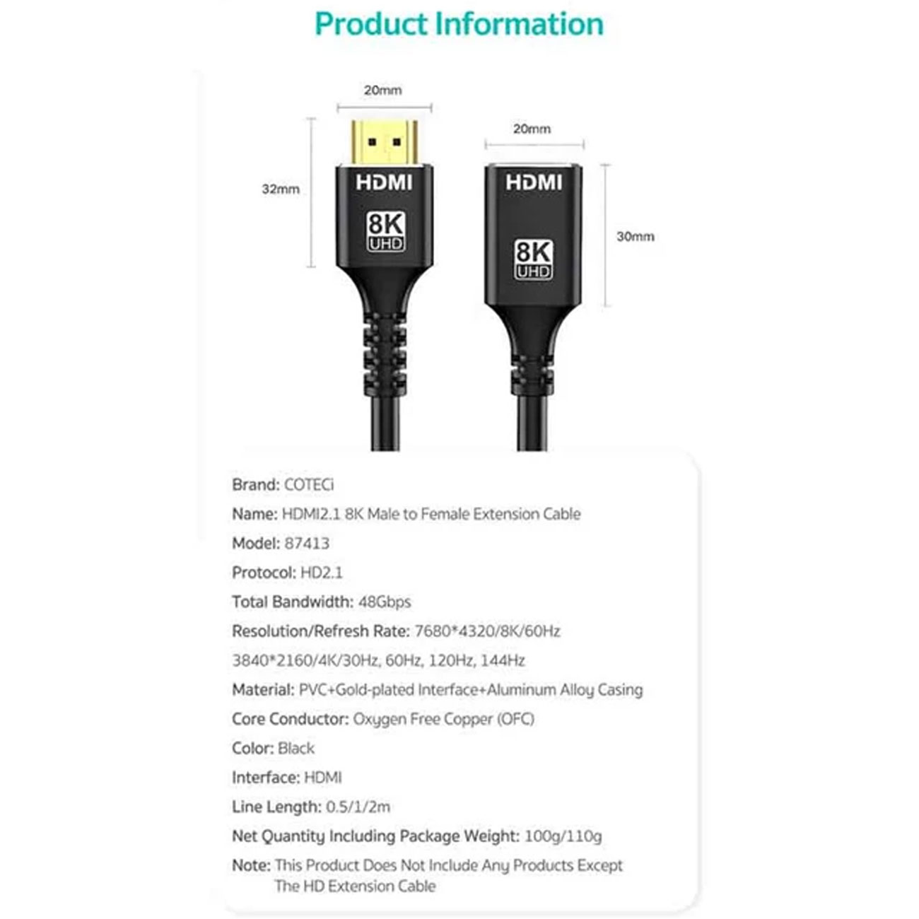 کابل افزایش طول صدا AUX مک دودو Mcdodo CA-0800 3.5mm AUX Jack to 3.5mm AUX Port Cable طول 1.2 متر