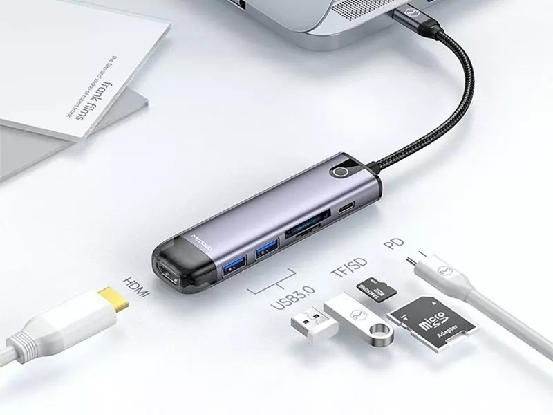 هاب یو اس بی 4 پورت اوریکو Orico 4 Port USB3.0 HUB W8PH4-U3