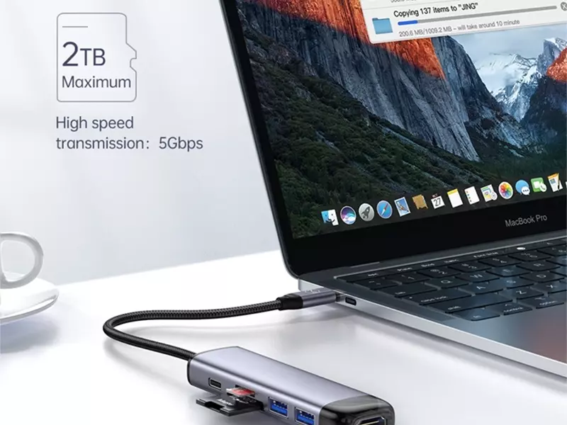 هاب یو اس بی 4 پورت اوریکو Orico 4 Port USB3.0 HUB W8PH4-U3