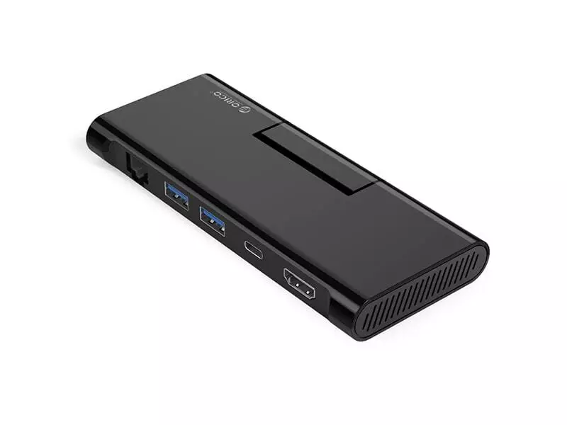 هاب آداپتور تایپ سی اوریکو ORICO 5SXH-GY Type-C five-in-one multifunctional dock