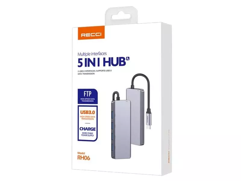 هاب تبدیل تایپ‌سی به RJ45 بیسوس Baseus WKQX000213 Lite Series Type-C to RJ45 LAN Port Hub