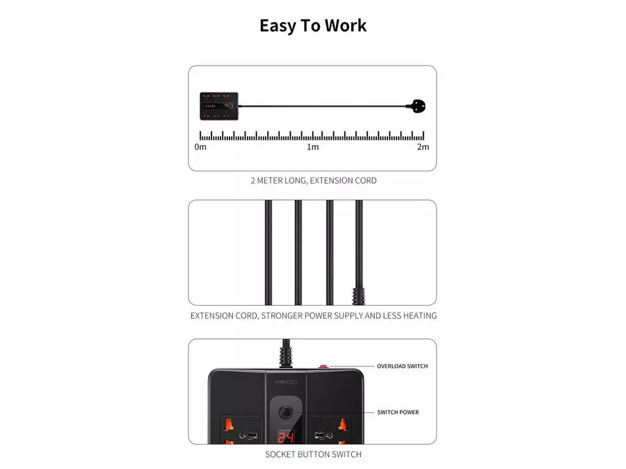 هاب 5 در 1 تایپ‌ سی رسی Recci RH06 5-in-1 Type-C to 4×USB 3.0 and microUSB Hub