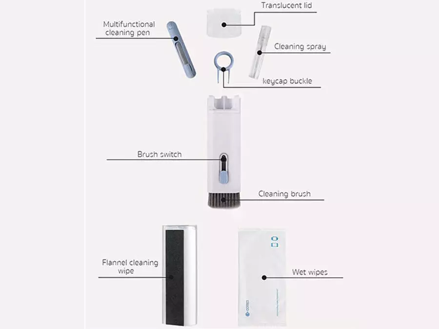 ست نظافت چند کاره دستگاه‌های الکترونیکی کوتتسی Coteci Multifunctional 20 in1 Cleaning Kit 75003