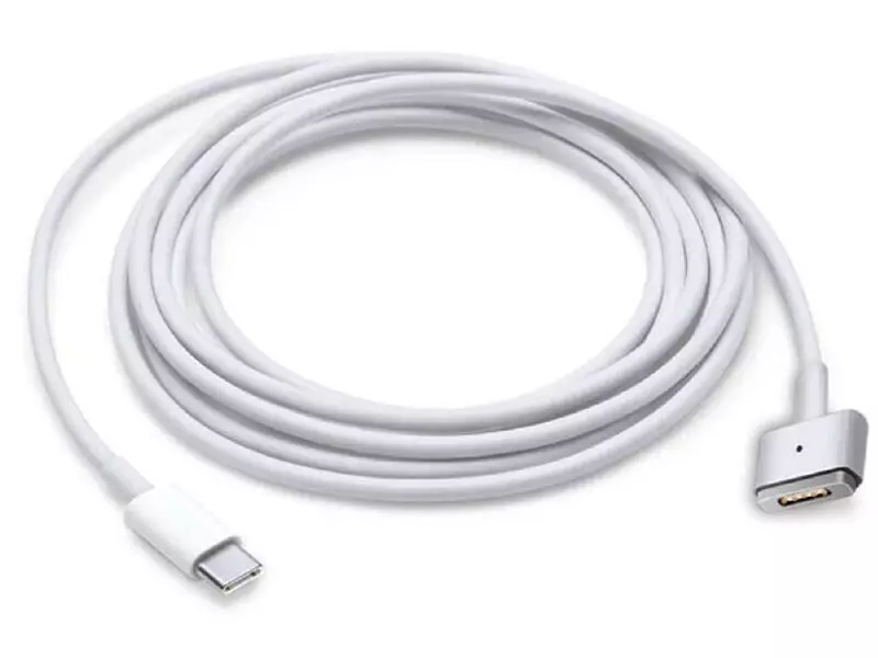 کابل شارژ مغناطیسی مک بوک تایپ سی 100 وات دو متری کوتتسی Coteetci MacBook MagSafe "L" style charging data cable 16001-M1