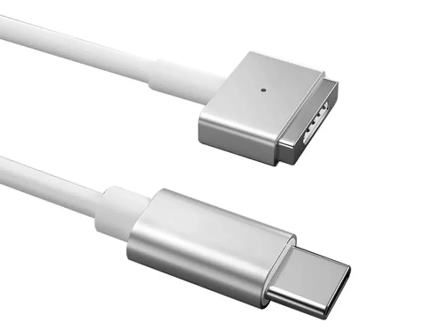 کابل شارژ مغناطیسی مک بوک تایپ سی 100 وات دو متری کوتتسی Coteetci MacBook MagSafe "L" style charging data cable 16001-M1