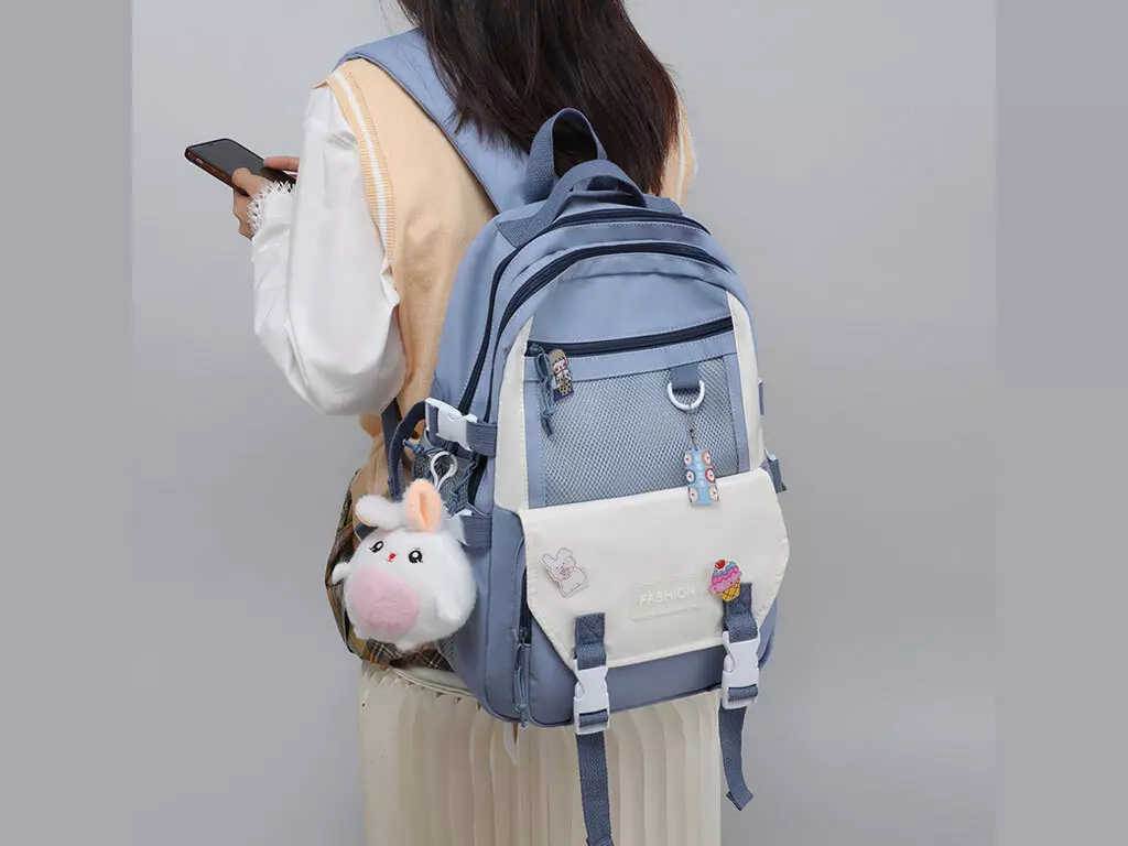 کوله پشتی با ظرفیت بزرگ IOS/Aiguoshi high school students’ fashionable large-capacity backpack 3268