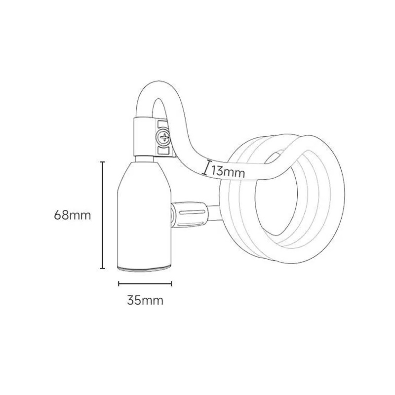 قفل کابلی فولادی دوچرخه شیائومی Xiaomi Youpin HIMO L150 Portable Folding Cable Lock