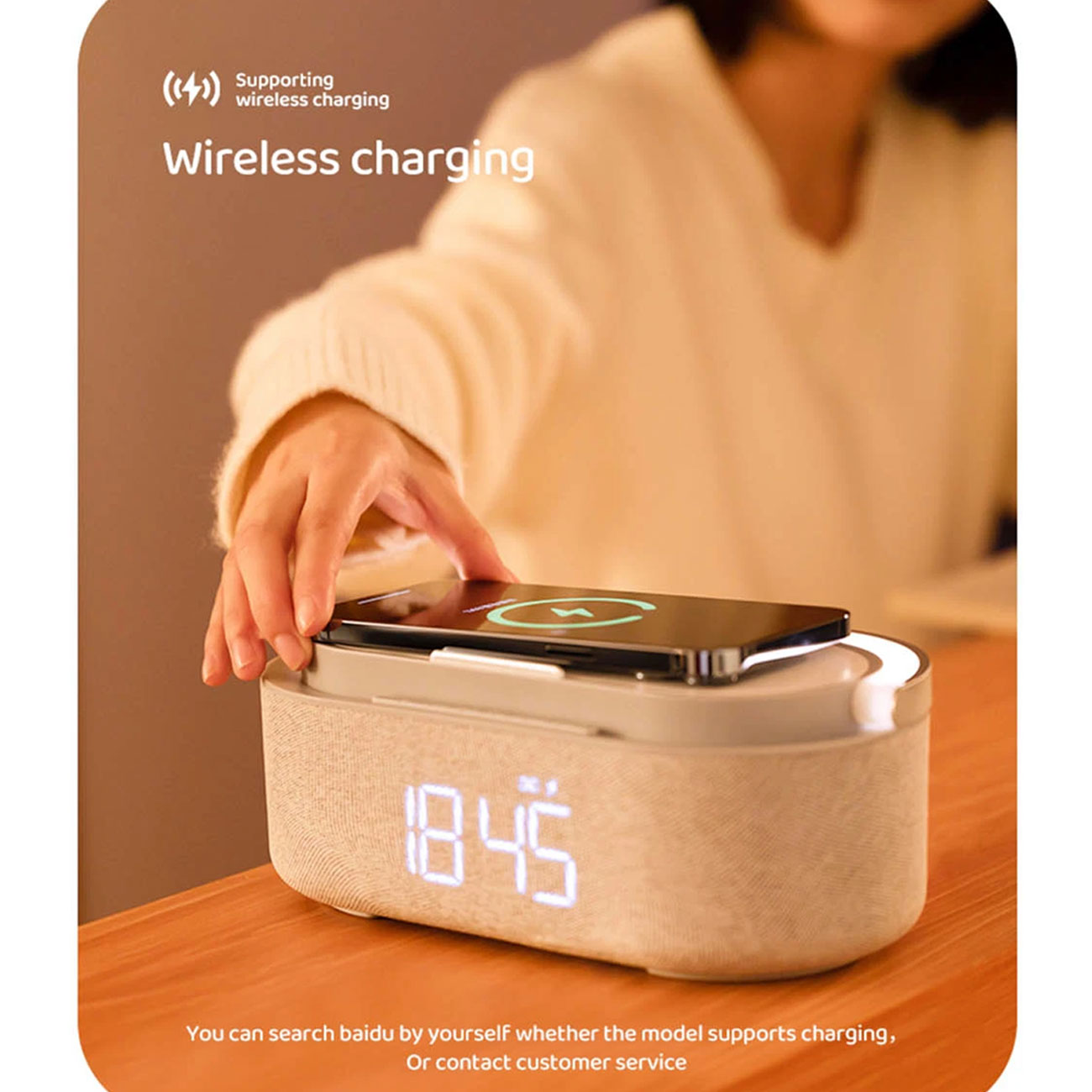 استند شارژر وایرلس بیسوس Baseus Swan Magnetic Desktop Bracket Wireless Charger