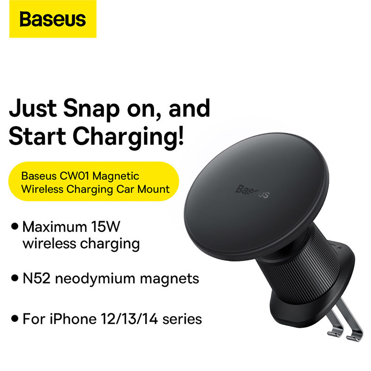 استند شارژر وایرلس بیسوس Baseus Swan Magnetic Desktop Bracket Wireless Charger