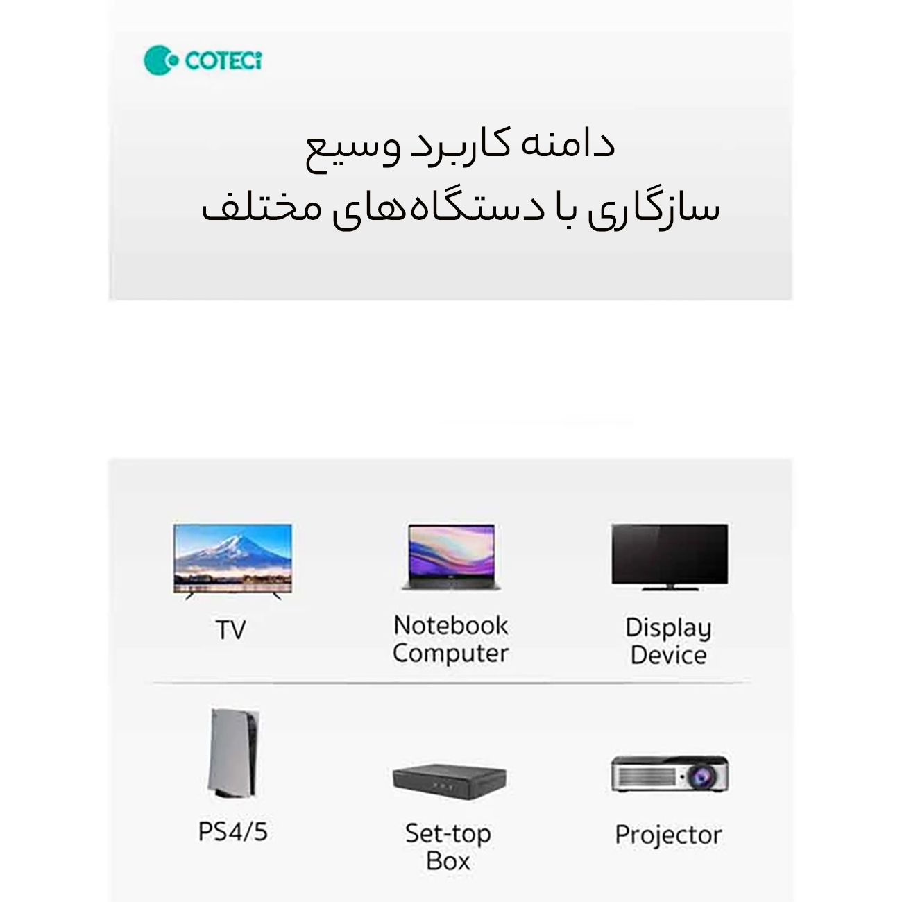 مبدل او تی جی و کارت خوان لایتنینگ کوتتسی Coteetci lightning card reader 6in1 33008