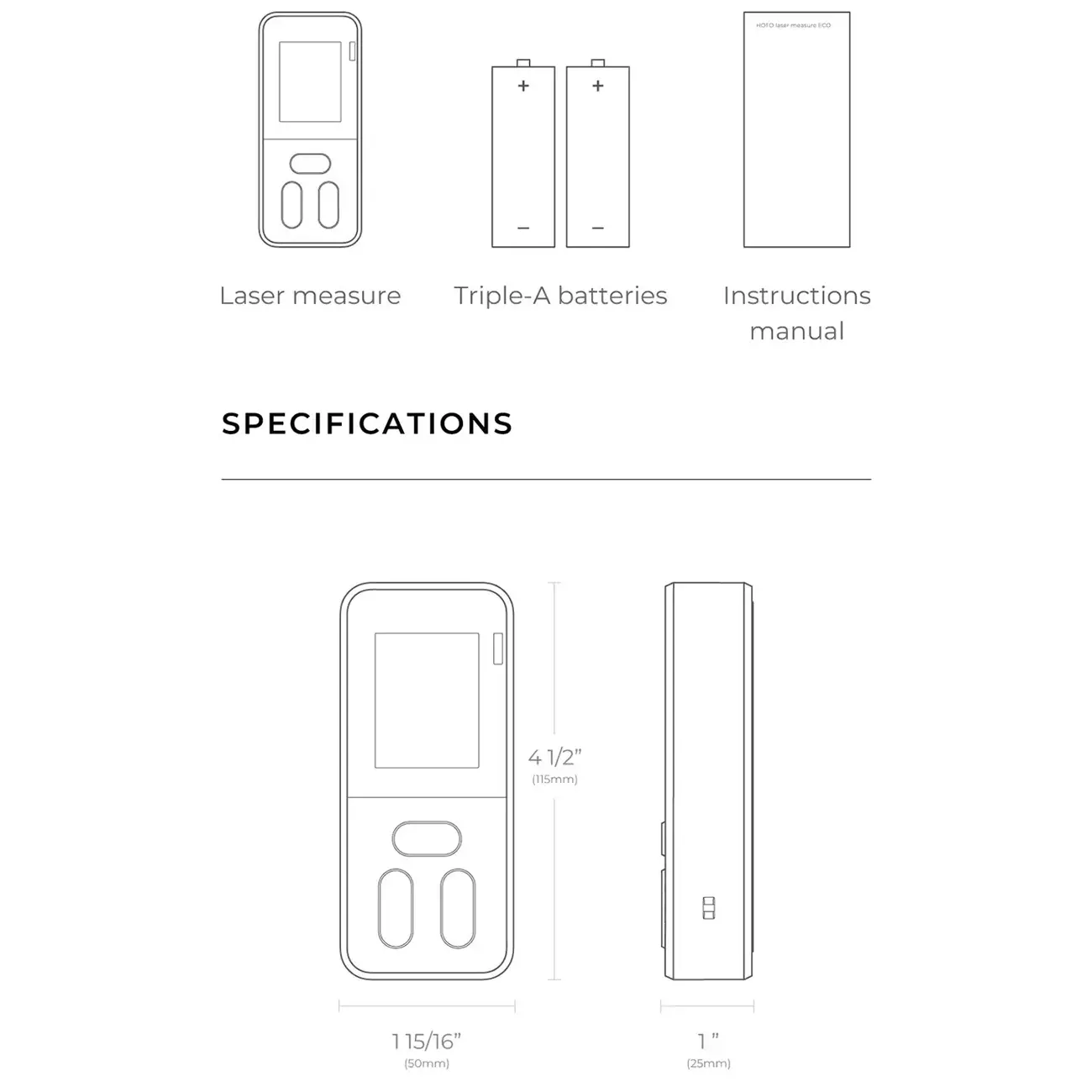 متر لیزری شیائومی Xiaomi ATuMan LS-P Digital Meter