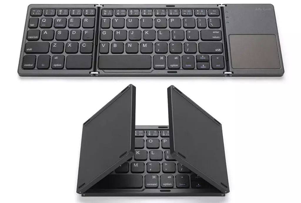 کیبورد بلوتوث تاشو با تاچ پد Foldable Bluetooth Keyboard With Touch Pad B033