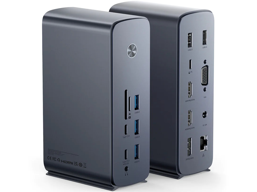 پاور هاب 17 پورت بیسوس Baseus UnionJoy Pro 17-Port Four-Screen Multifunctional HUB Docking Station WKSP090013