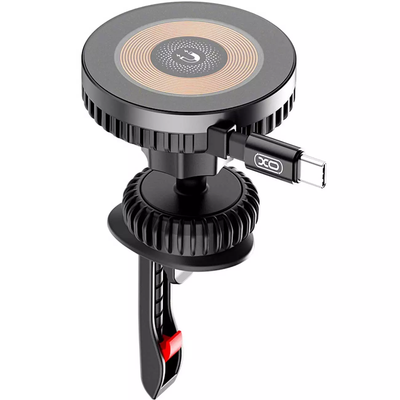 هولدر مگنتی و شارژر وایرلس 15 وات با کابل تایپ سی ایکس او CX024