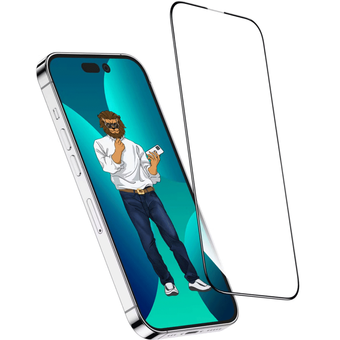 گلس گوشی آیفون 14 پلاس و آیفون 13 پرومکس گرین لاین GN9HSGL14M