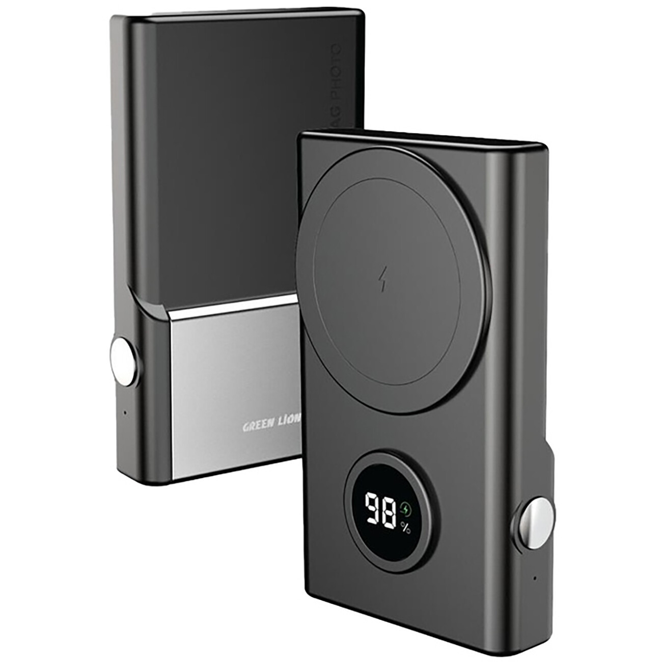 پاوربانک وایرلس 15 وات و تایپ سی 10000 گرین لاین GNMGSNAPBK