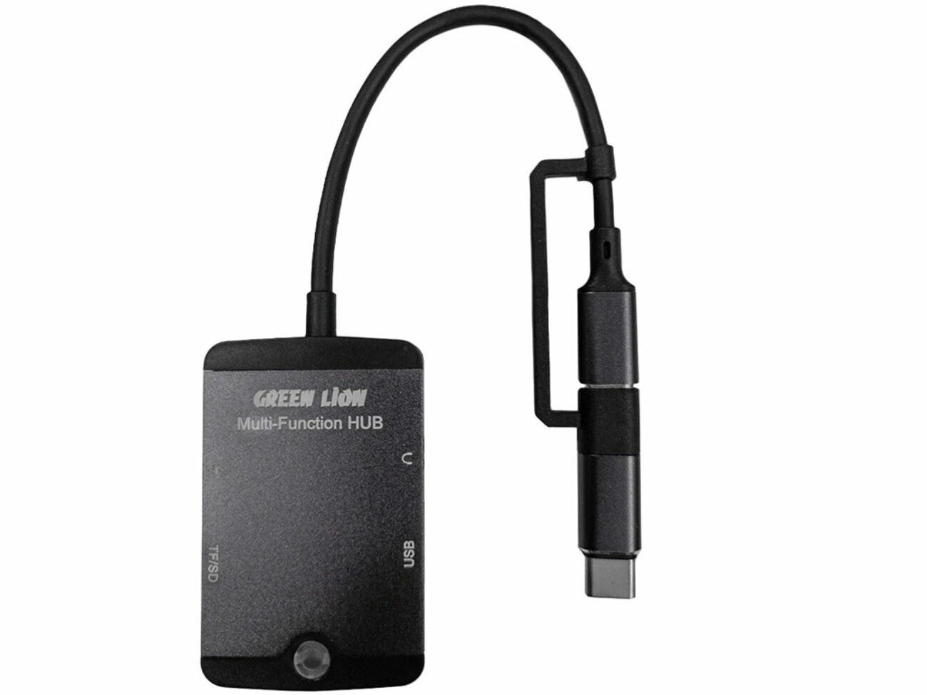 هاب تایپ سی و لایتنینگ مینی 5 درگاه گرین GN5IN1MINIHBBK