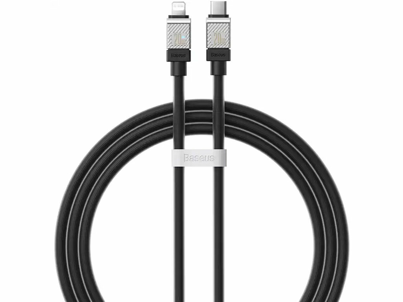 کابل شارژ سریع تایپ سی به لایتنینگ 20 وات یک متری بیسوس Baseus USB-C to Lightning Coolplay Series CAKW000002
