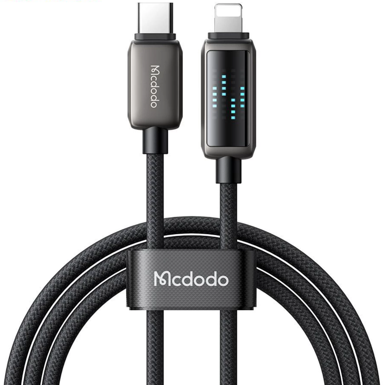 کابل شارژ سریع تایپ سی به لایتنینگ 36 وات 1.2 متری با قابلیت کارپلی و نمایشگر سرعت شارژ مک دودو CA-263