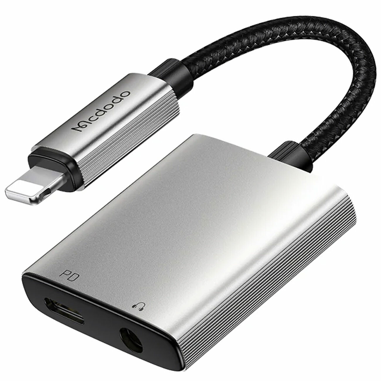 مبدل صدای لایتنینگ به لایتنینگ و جک 3.5 میلیمتری دو کاره مک دودو CA-554