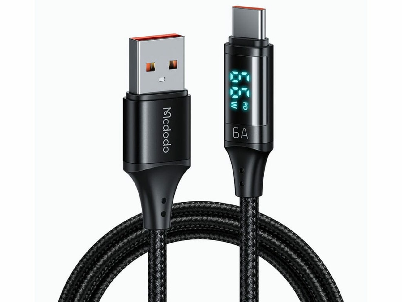 کابل Type-C مک دودو MCDODO CA-1080 Type-C Digital Display Fast Charging Data Cable 1.2M